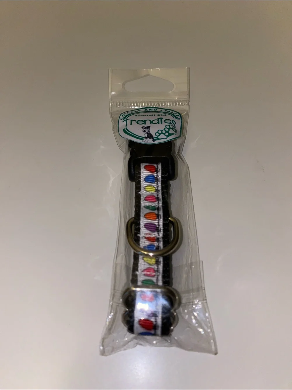 Trendies Dog Collar Christmas Lights Design XS
